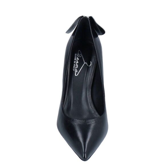 Black heel with silver bow - Picture 3 of 4